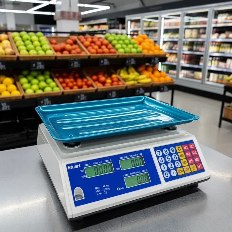 Balança Digital Eletrônica Comercial P/ 40kg Precisão Mercado Lojas Alta Qualidade Durável - Stuart
