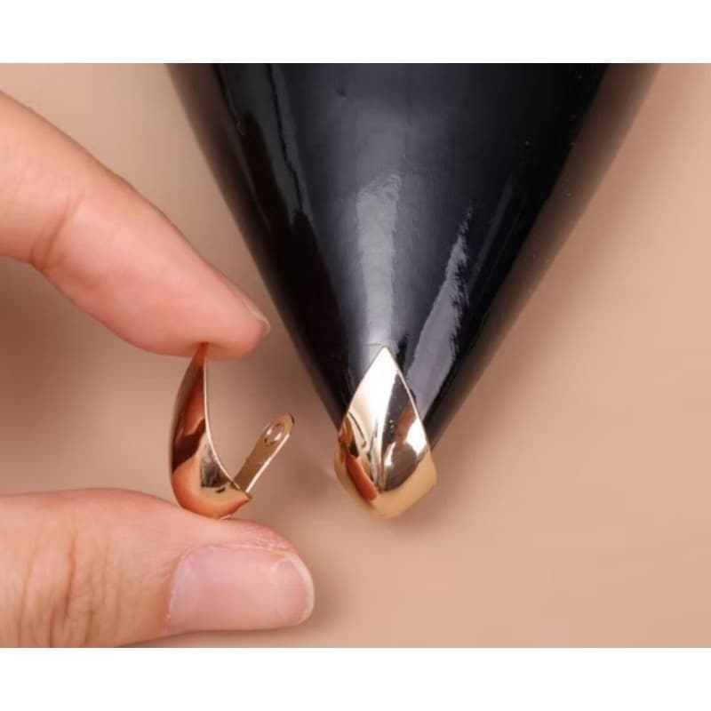 Ponteira Protetor de Ponta Metálico para Bico de Scarpin Calçado Salto – 1 Par