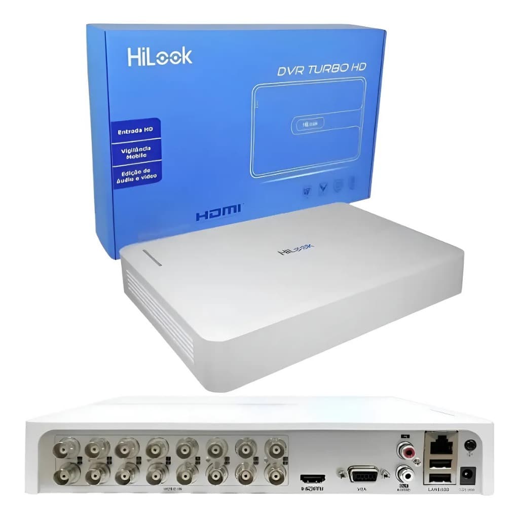 Dvr Hilook Hikvision Dvr-116g-m1 16 Canais 5mp H.265 Pro+