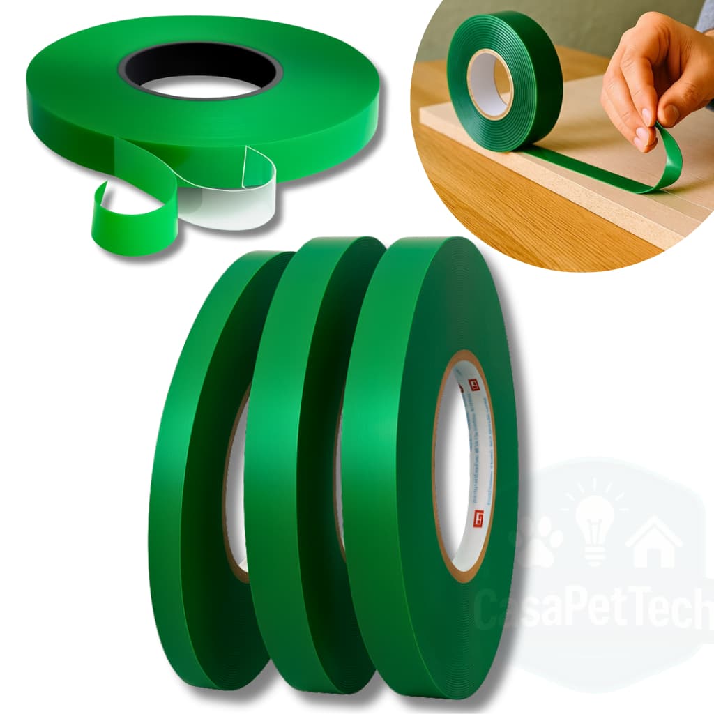 Fita Dupla Face Acrílica 5mm 10mm 12m x 20m Fixação Forte Para Fita LED Suportes Quadros Prova Dagua