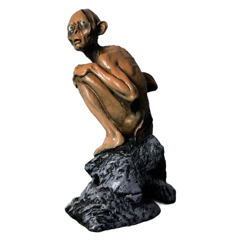 Boneco Gollum Smeagol Senhor dos Anéis Filme Estatueta Colecionável Estátua de Resina