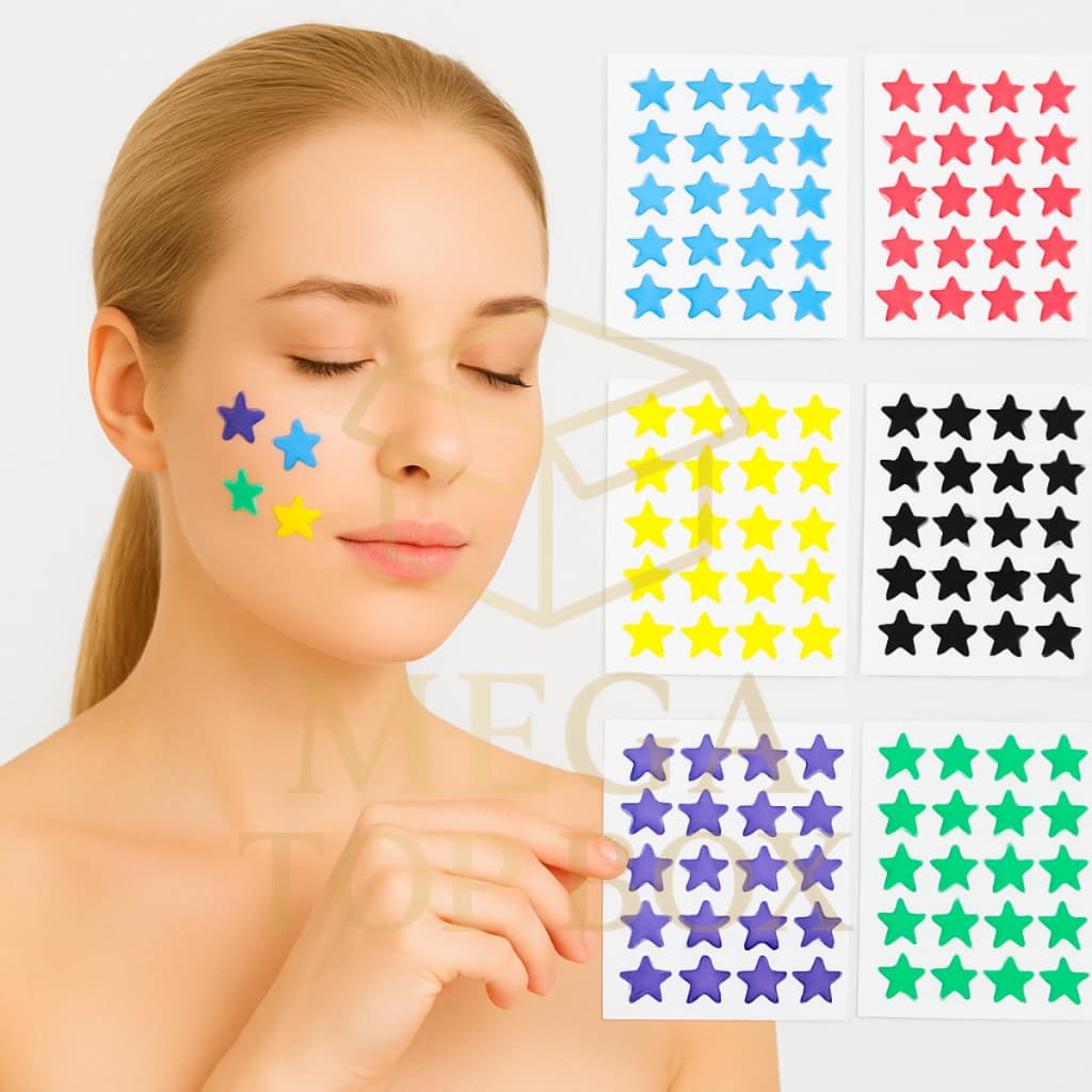 Adesivo para espinha estrela 200/240 colorido transparente tratamento acne hidrocoloide