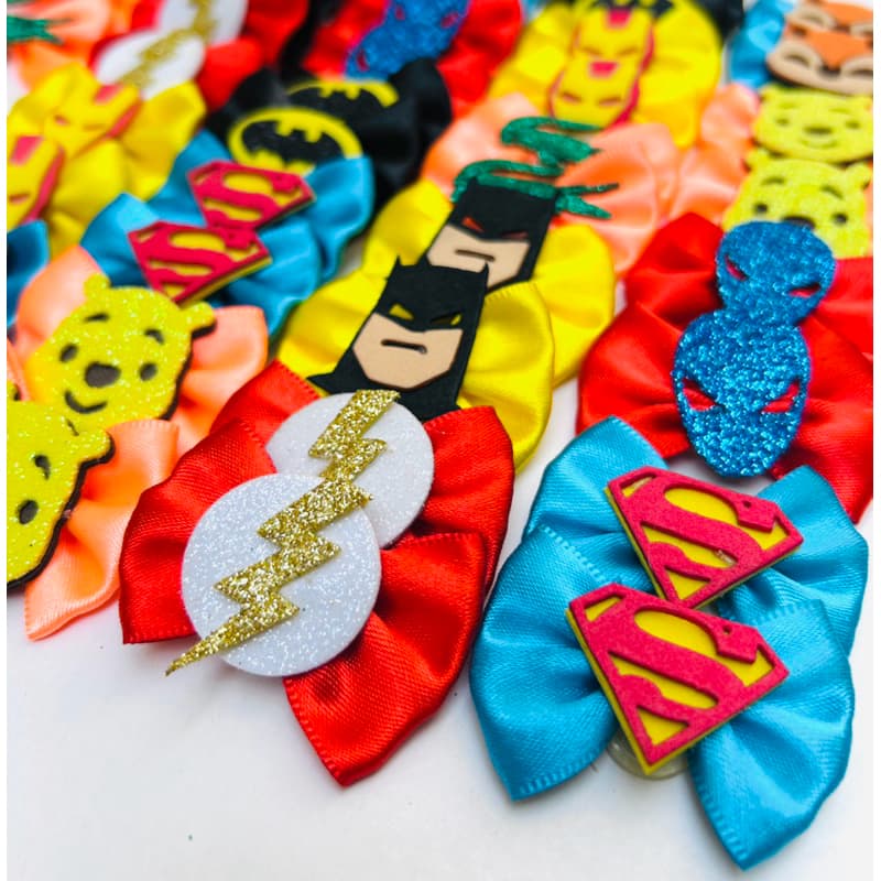 50 unidades lacinhos pet para Macho mix cores variadas Personagens cachorro, caes laço banho e tosa