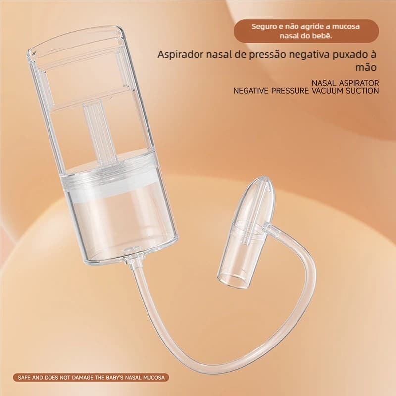 Aspirador Nasal Manual para Bebês - Sução a Vácuo para Aliviar Congestão