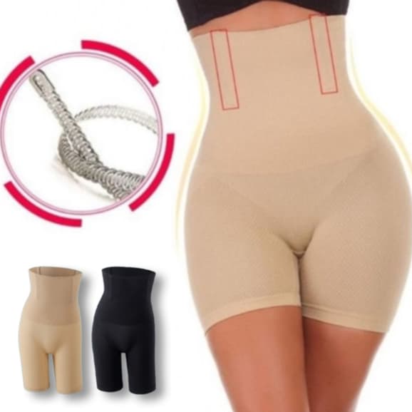 Cinta Shorts Modeladora 4 Barbatanas de AÇO Compressão - C&L LTDA