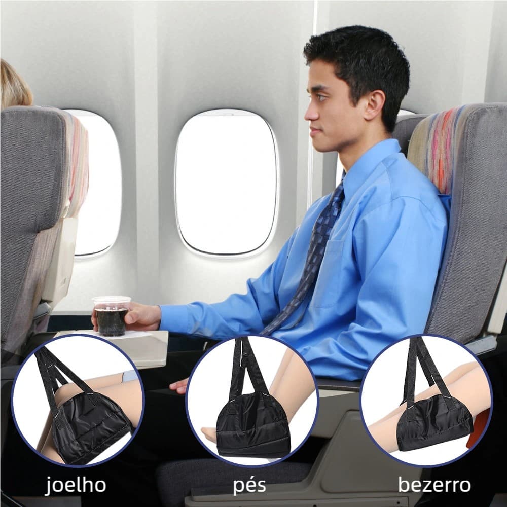 Almofada de Pés de Vôo - Apoio Viagem Hammock | Espuma Leve e Confortável