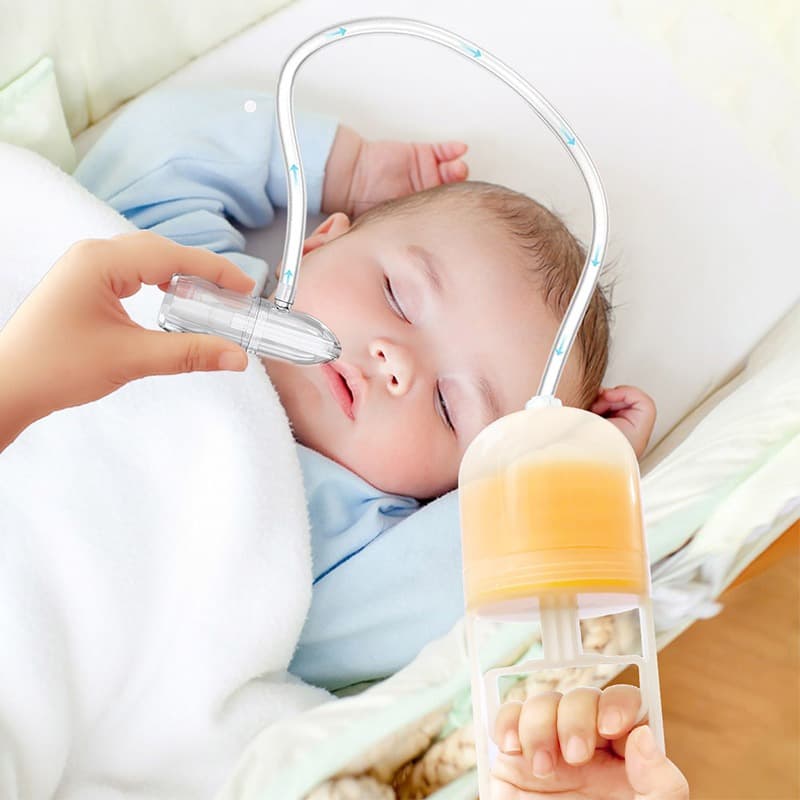 Aspirador Nasal Manual com Sução a Vácuo - Aliado Contra Congestão do Bebê