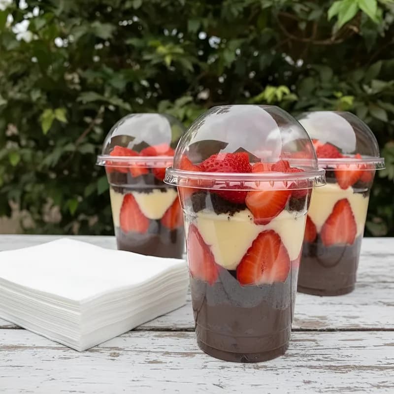 COPO C/TAMPA BOLHA PLASTILANIA 150ML/200ML/250ML/300ML/440ML  C/20 UNIDADES