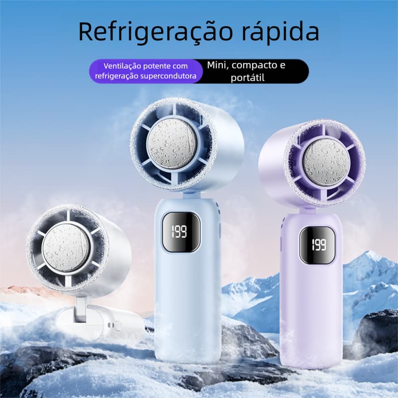 Ventilador De Refrigeração Semicondutor Portátil Compressa De Gelo Pequeno Desktop Carregamento Turbo Mini Usb