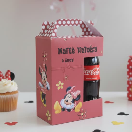 Maleta Lembrancinha Personalizada 12Cx7Lx20A  cm  Escolha o tema, nome e idade da Criança