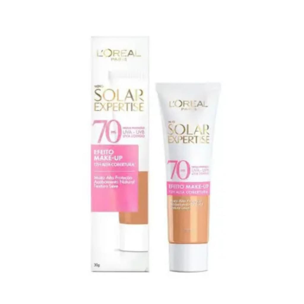 PROTETOR SOLAR EXPERTISE EFEITO MAKE-UP FPS70 LORÉAL PARIS 30G COR 02