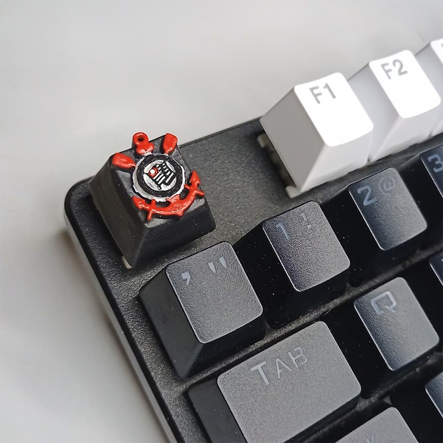 Keycap Times de Futebol Corinthians Palmeiras São Paulo Fluminens P Teclado Mecanico