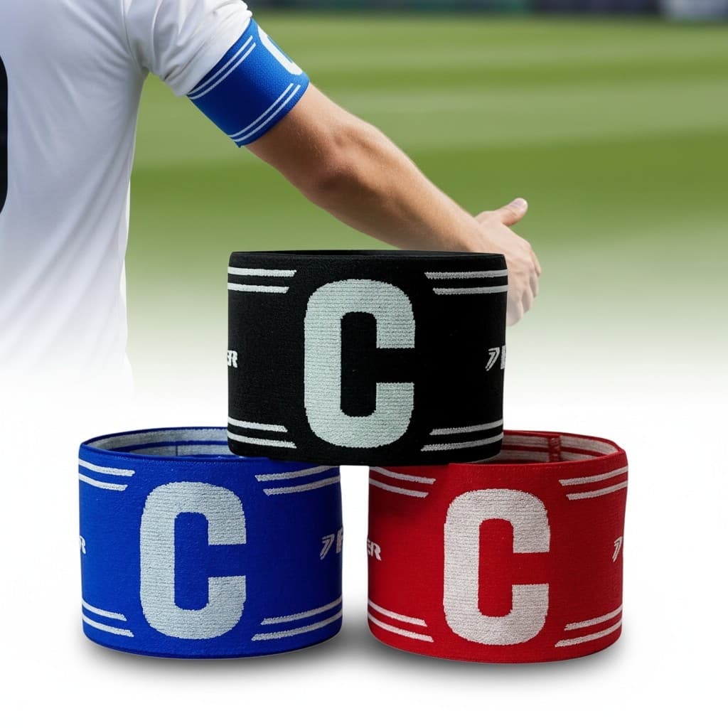 faixa de capitão futebol braçadeira elástica ajustável