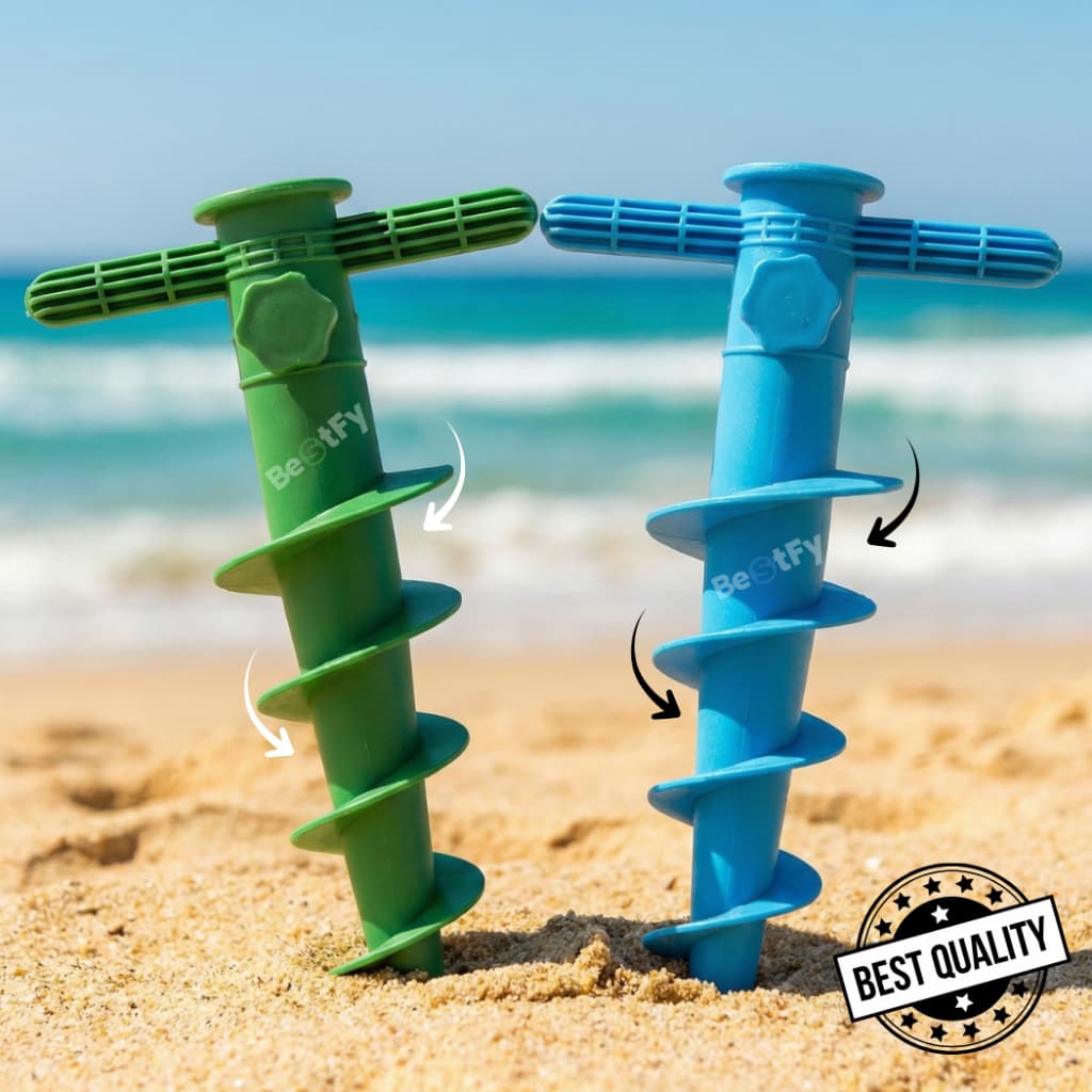 Suporte Guarda Sol Para Areia Ancora Saca Areia Furador Praia Verão Camping