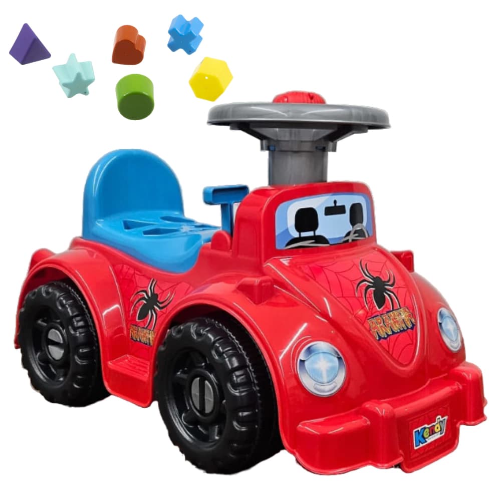 Carrinho Andador Infantil Seguro Estimulação Desenvolvimento Motor Divertido Ketokinha Aranha Carrinho Aranha 1Ano