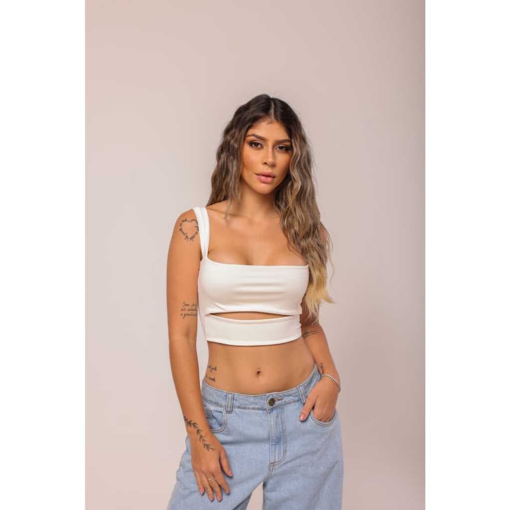 Cropped Feminino, Tendencia verão, Moda gringa blogueira, Blusa Feminina estilosa, Sexi, Modinha