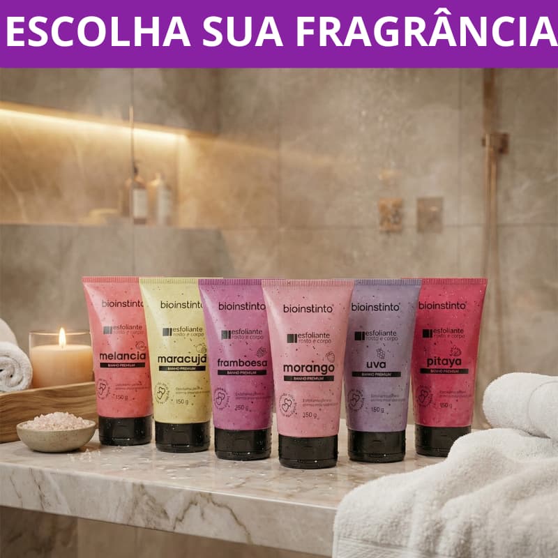 Esfoliante Corpo e Rosto Skin Care e Banho Premium Hidratação e limpeza profunda 150g