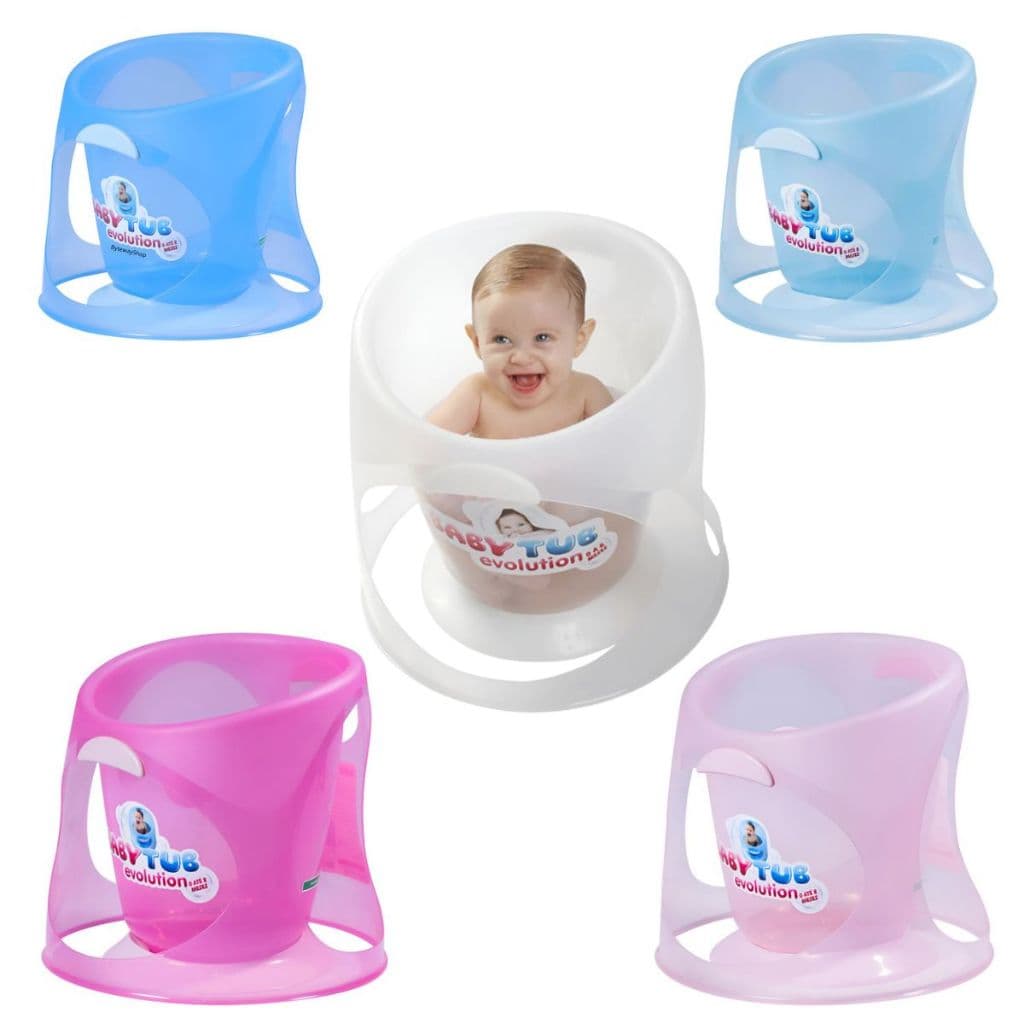 Banheira Infantil Babytub Modelo Evolution Bebê - Cores: Azul -  Azul candy - Rosa - Rosa candy - Transparente