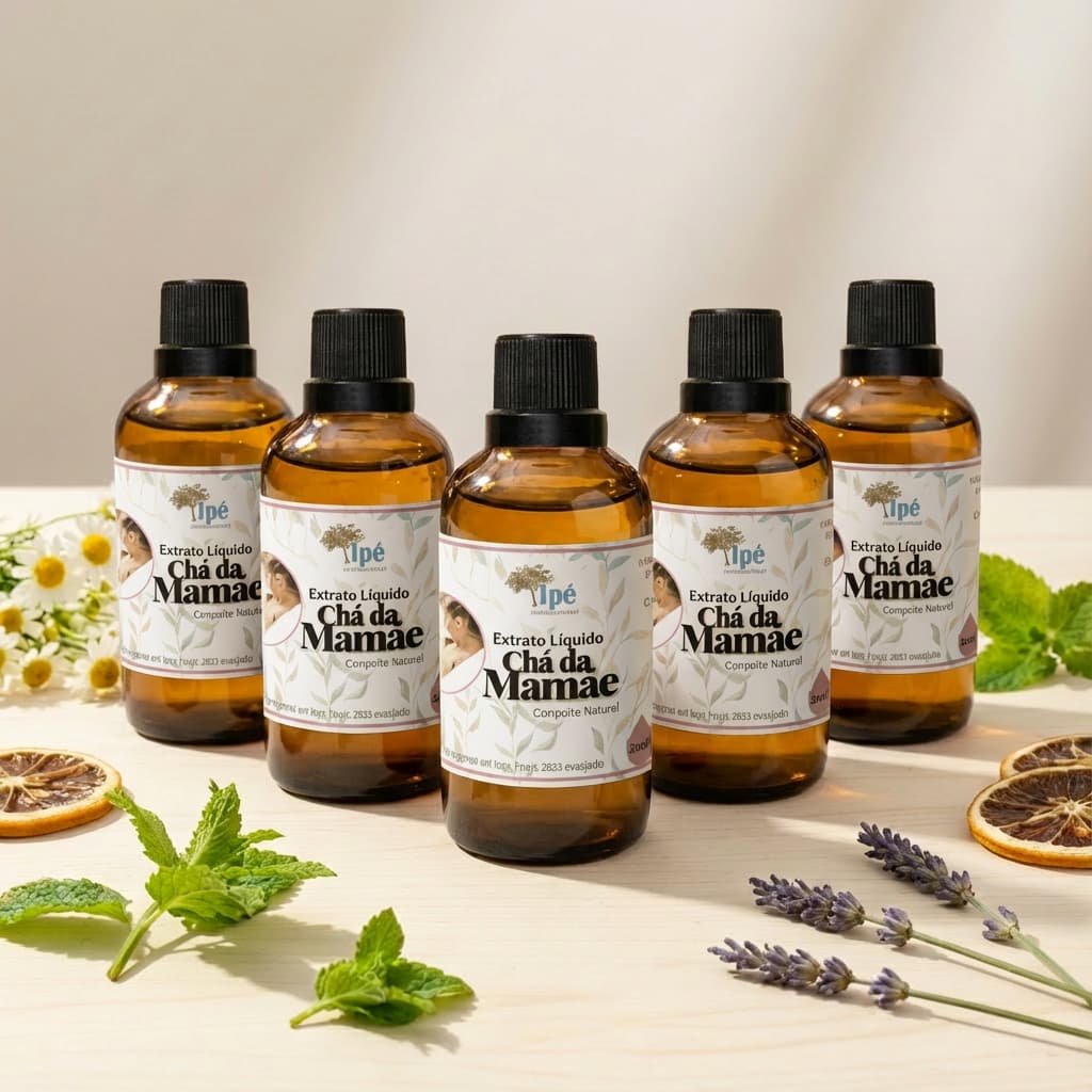 Chá da Mamãe – Extrato Liquido de Algodoeiro, Erva Doce, Funcho, Alfafa, Camomila
