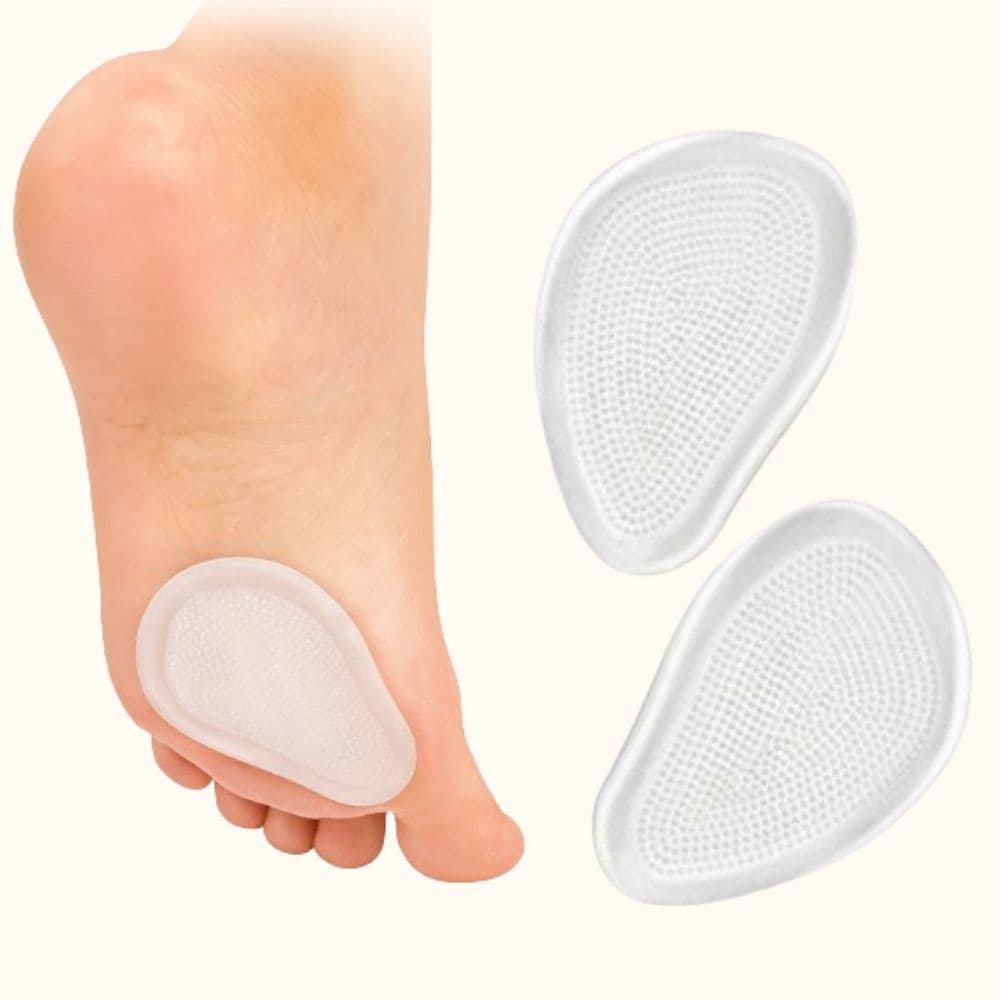 Par Palmilha de Gel Silicone Confortável, Macia e Protetora da Planta dos Pés