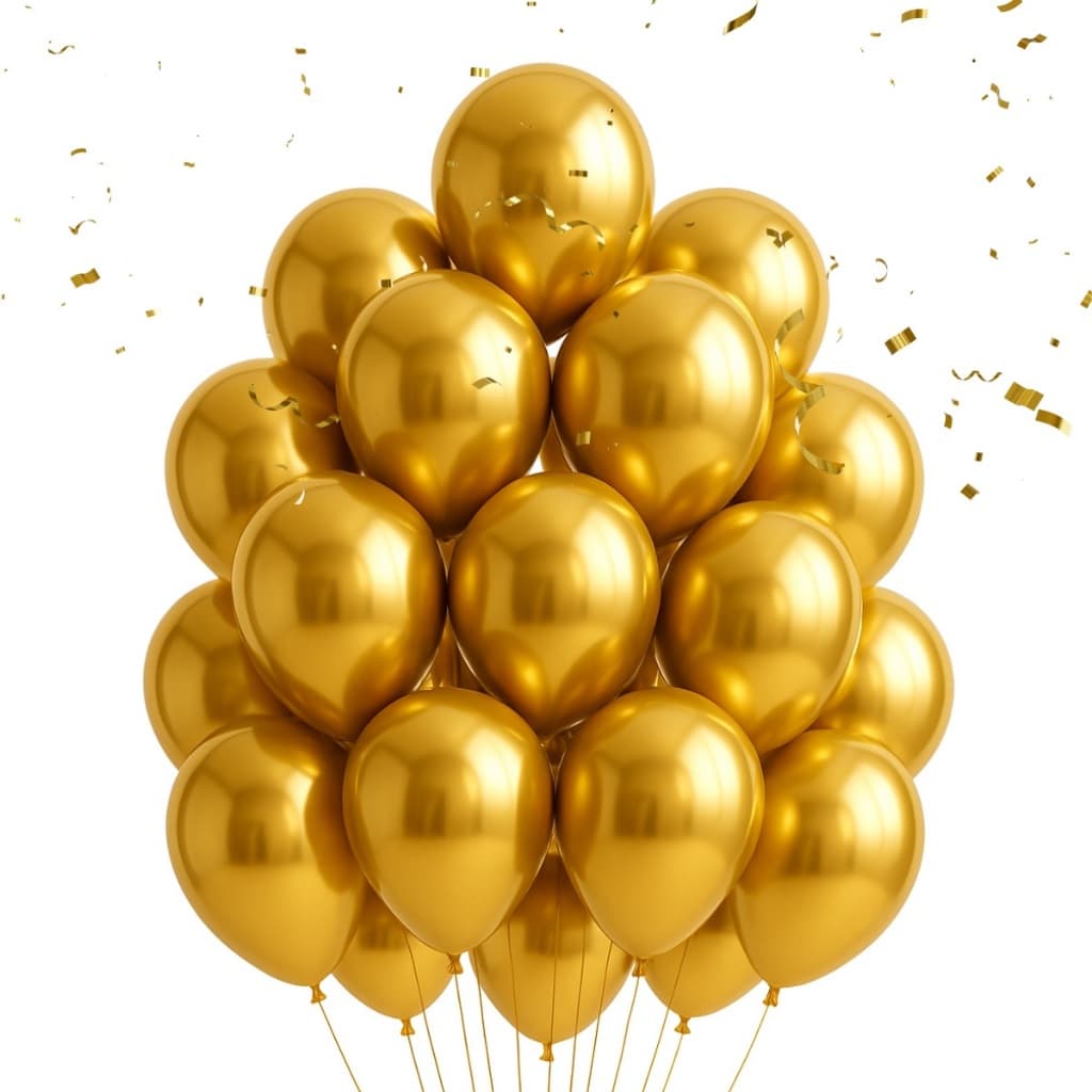 100 Balão Bexiga Metalizada Nº 10 Decoração De Festa Metalizada Aniversário Casamento Evento Painel Batizado Premium