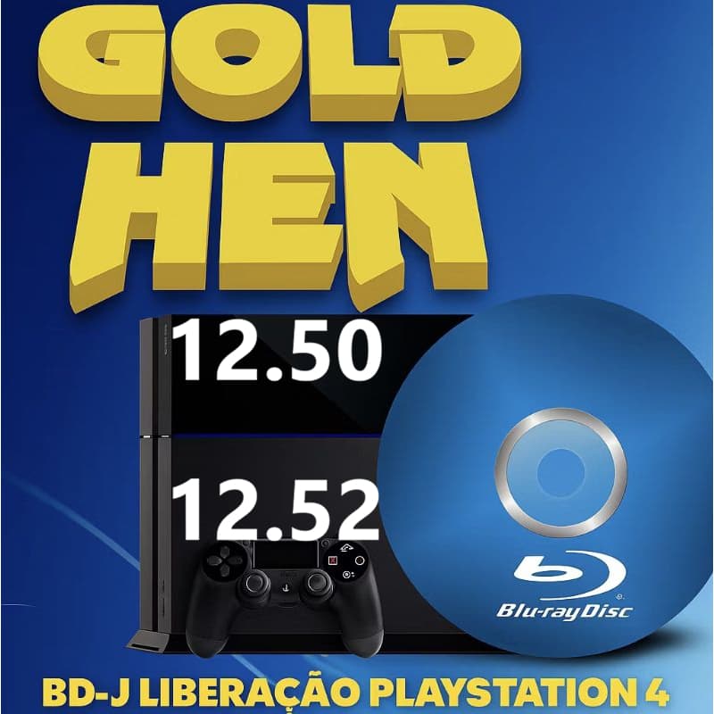 Disco Bd-j Bluray Bdj Ps Goldhen 12.50/12.52