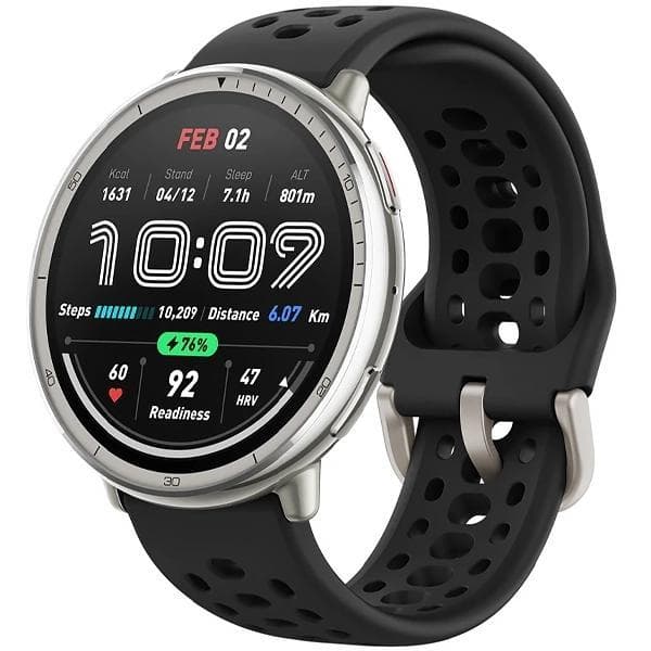 Smartwatch Amazfit Active 2 Round Preto 5ATM Tela AMOLED GPS