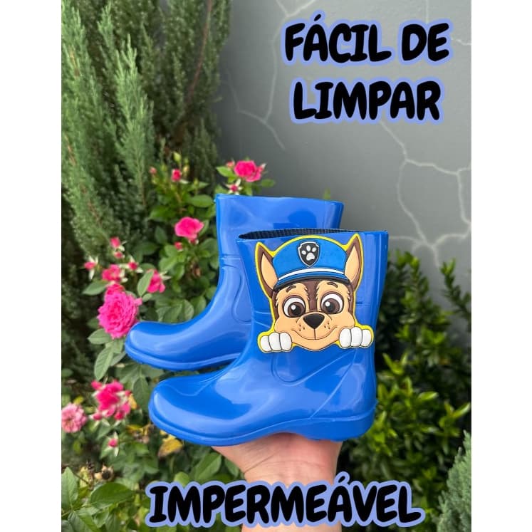 Botinha Bota Galocha Menino Masculino Infantil Impermeável 19 ao 34 - Envio Imediato