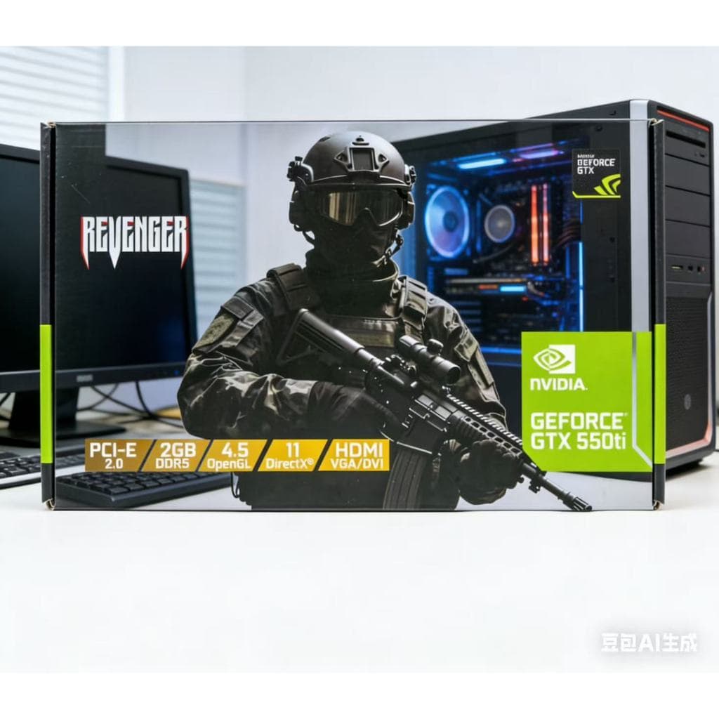 Placa de Vídeo Directx@ 11 NVIDIA GTX 550 Ti 2GB para Trabalho e Jogos Leves Recondicionada