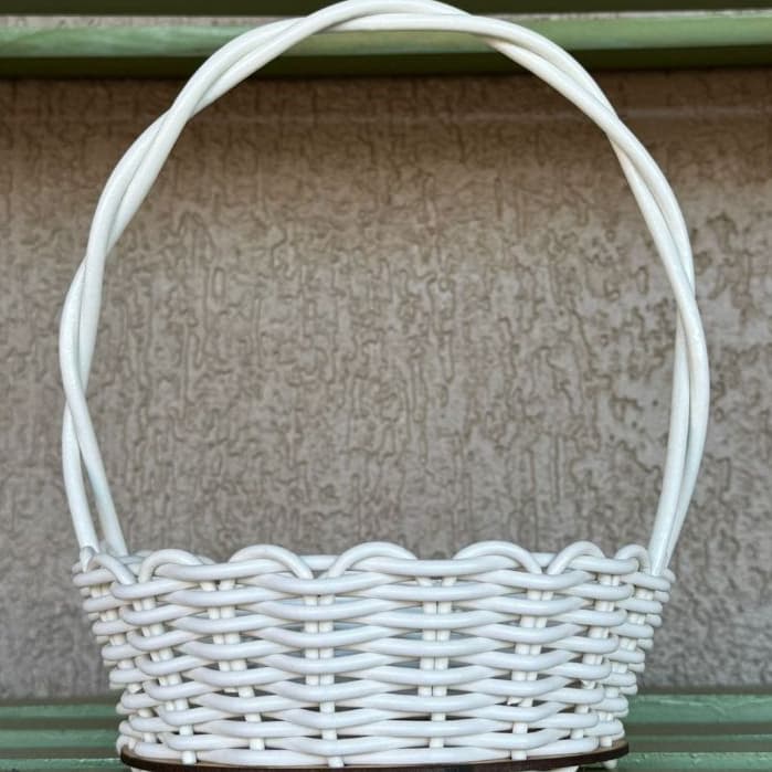 Cesta Fraldeira Sintética 15 cm Para Decoração/Cosmético/Casamento/Presente - Cores Variadas