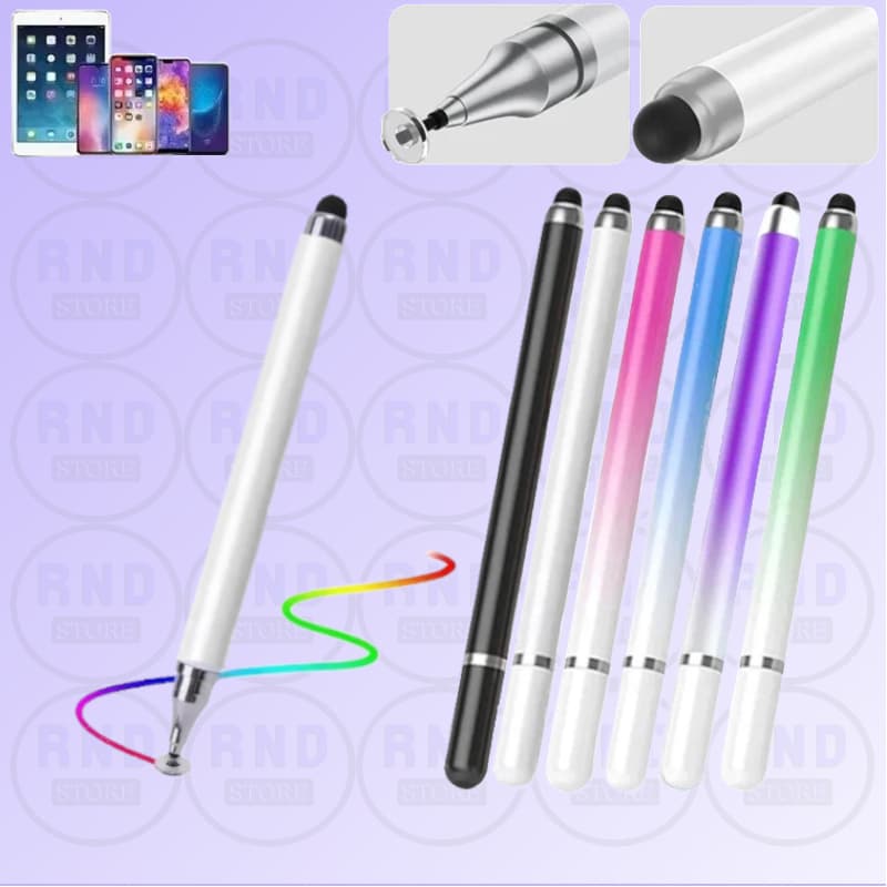 Caneta touch, caneta touch stylus 2 em 1 - várias cores