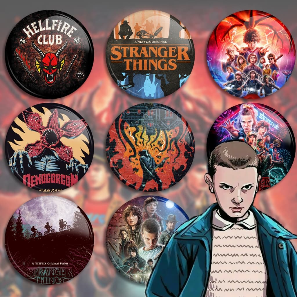 Botons Stranger things Série kit de broches stranger things, pins buttons