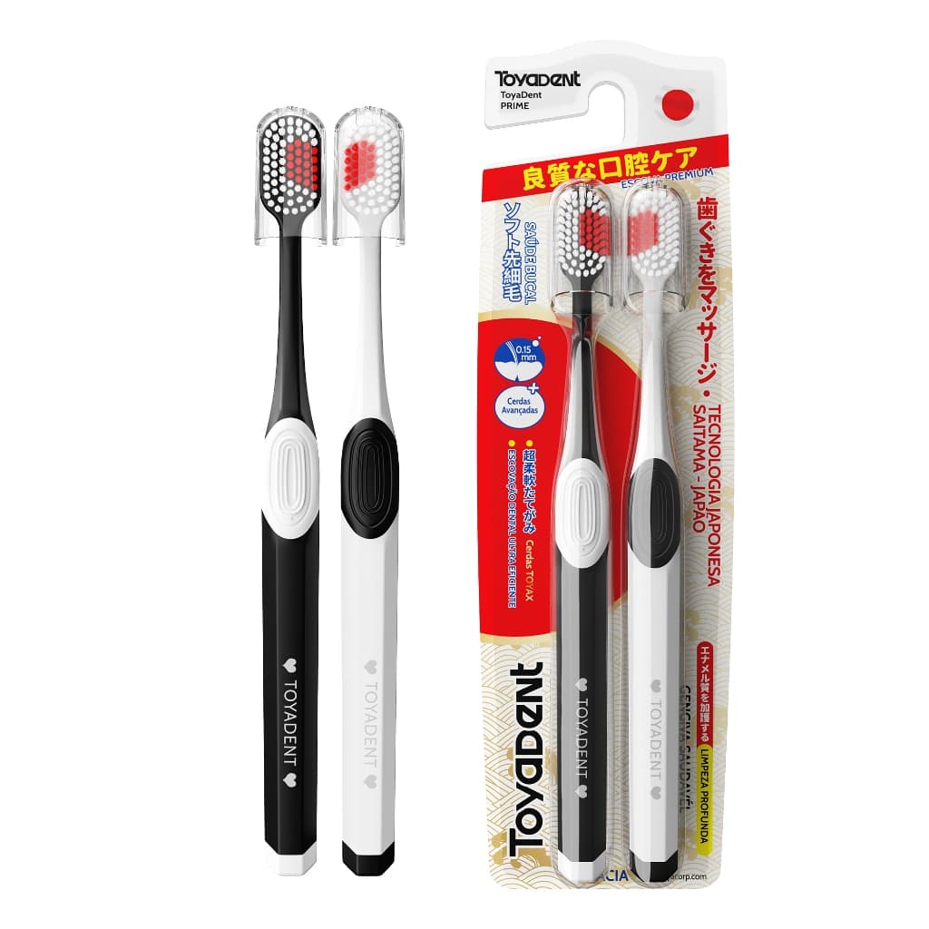 TOYADENT Escova de Dente Edição Love, Cerdas Alemãs Pedex, Design Japonês, Capa Protetora