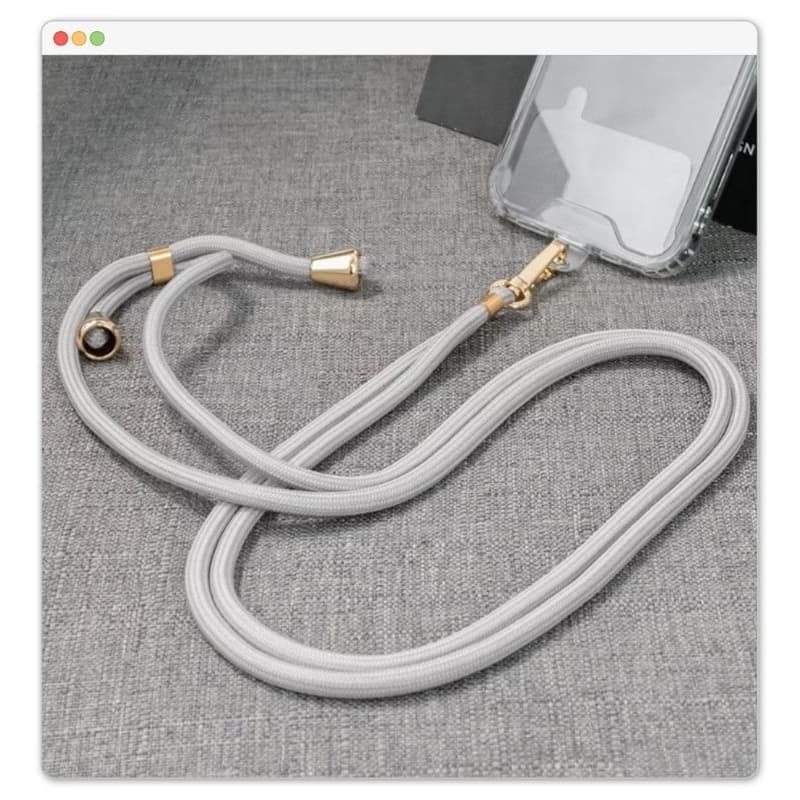Cordão De Pescoço Ajustável para celular com suporte transparente REF-206