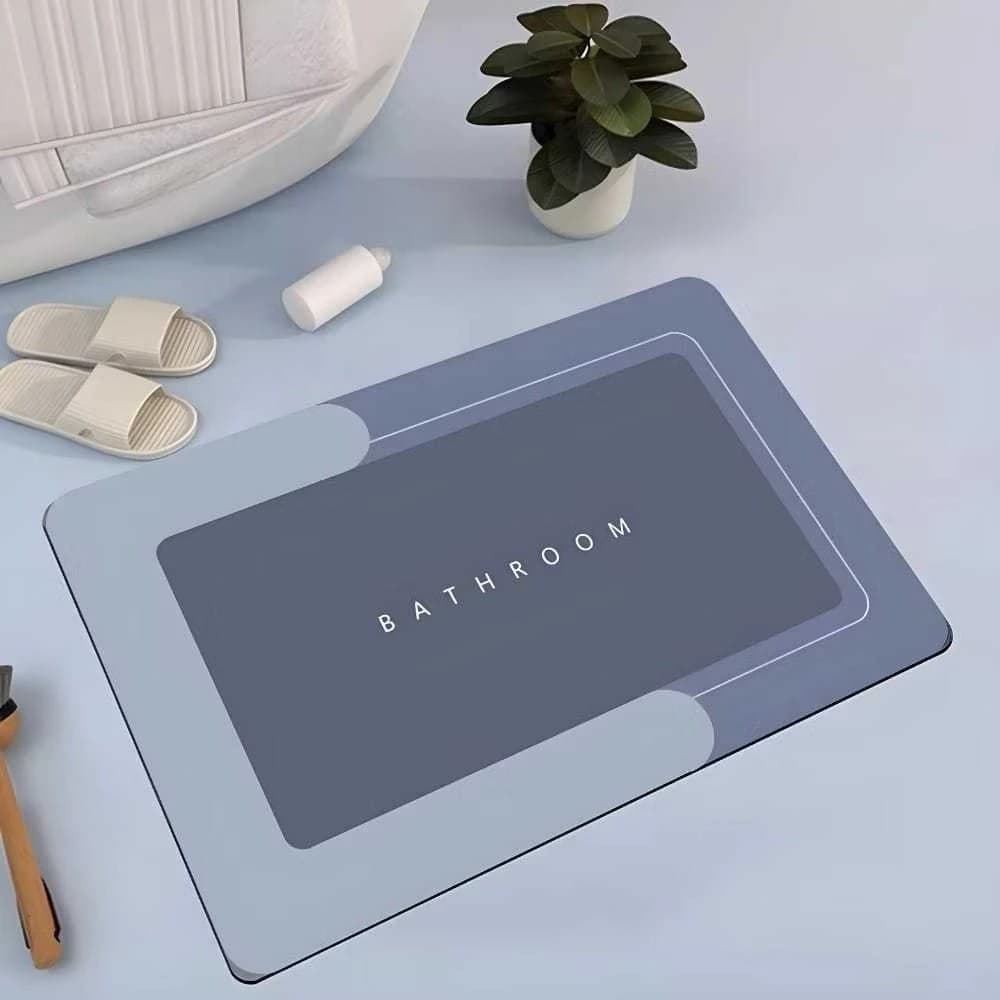 kit Tapete para Banheiro de Secagem Rápida e Super Absorvente Ideal para Chuveiro Cozinha e Varanda