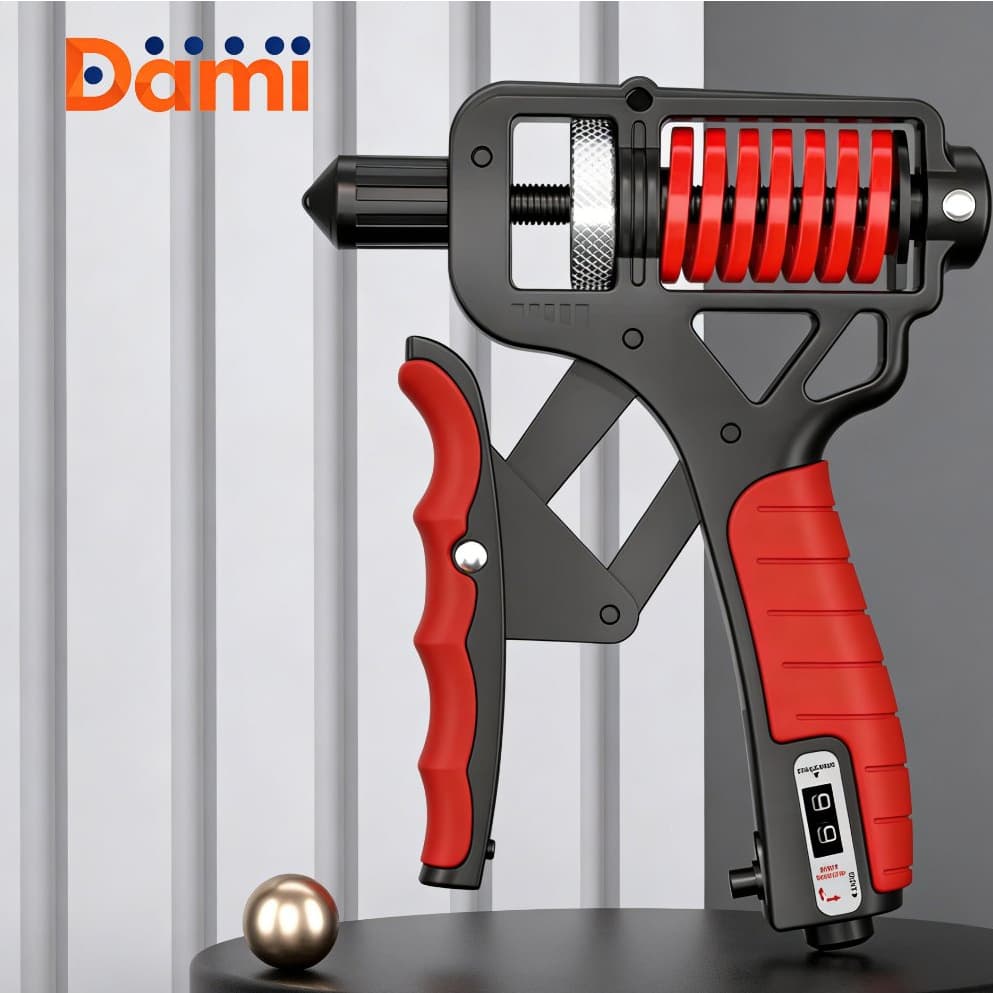 Exercitador de Força de Aperto,Ajustável 5-165KG,Contagem Inteligente,Fortalecimento Manual