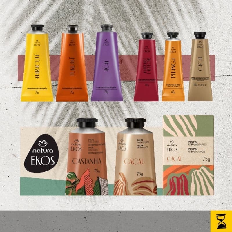 Polpa Hidratante Para As Mãos Natura Ekos 40g | 75g - Castanha, Cupuaçu, Maracujá, Amazô, Priprioca, Pitanga, Tukumã