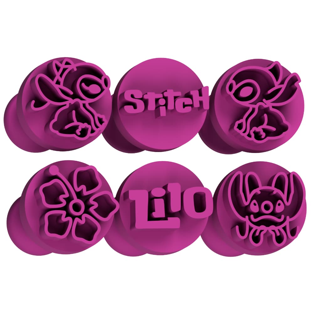 Carimbo para Doces Brigadeiro - Lilo e Stitch