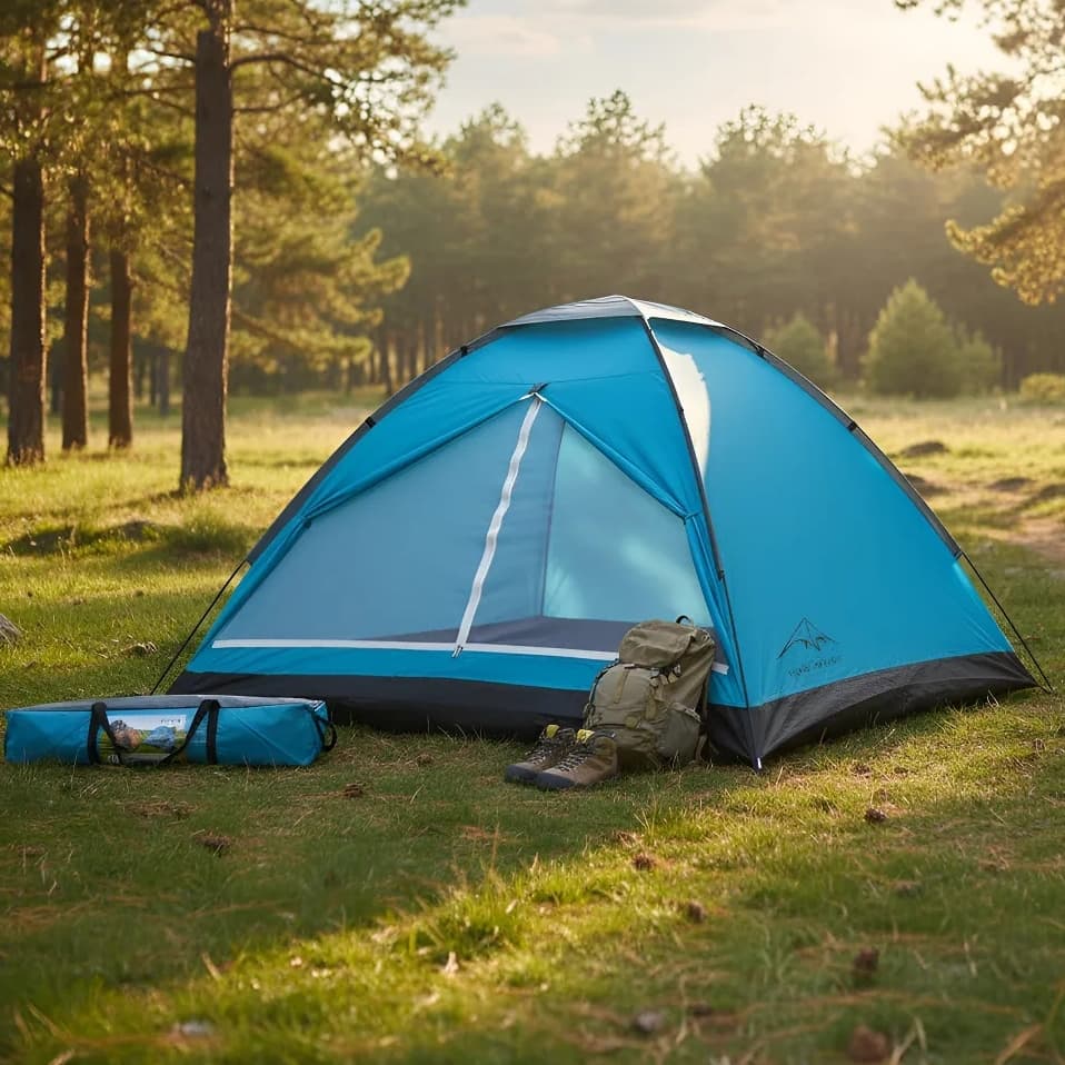 Barraca de Acampamento a Prova d'água,Barraca Camping 3-4 Pessoas 210*210*130cm -MO3