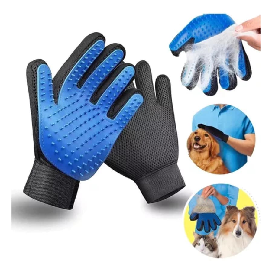 Luva Escova Nano Magnética Tira Pelos De Pet Cães E Gatos ATISEN  so mao direita