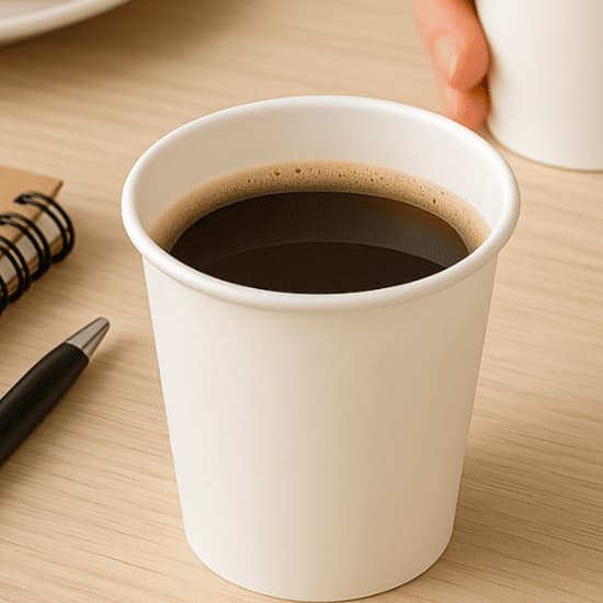 Copo de Papel Ecológico 180ml para Bebidas Quentes e Frias Resistente Biodegradável Uso Diário