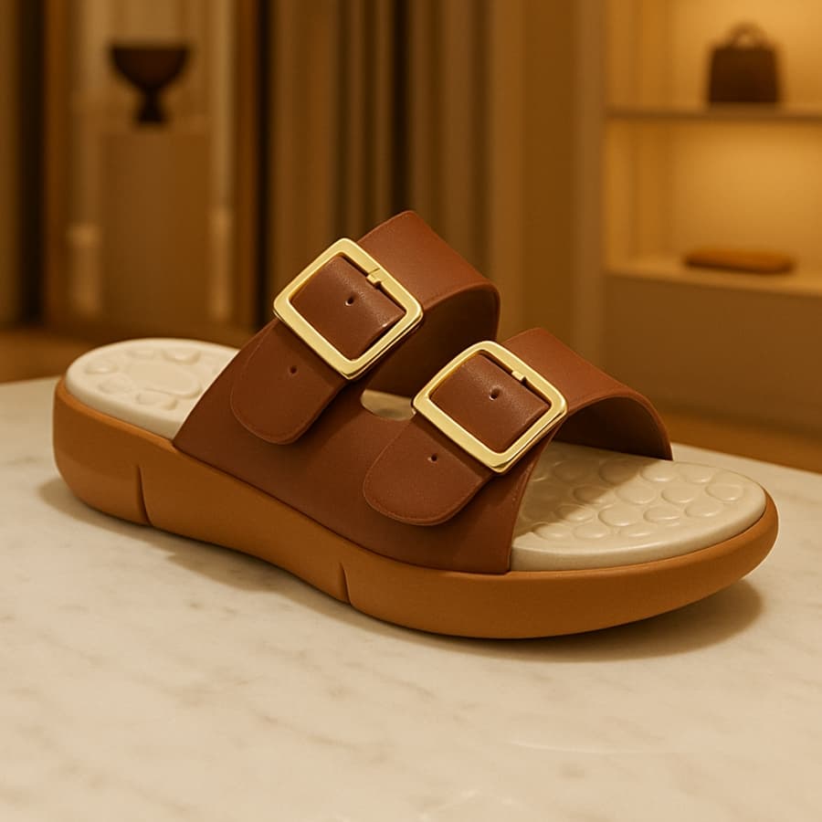 Chinelo Ortopedico  Feminino Esporão Massageador Macio Sandalia Papete Chinelo Rasteira