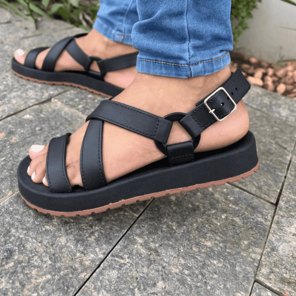 Papete Sandália Feminina Birken Injetada Confortável Durável Leve Perfeita Para O Verão - Dunas