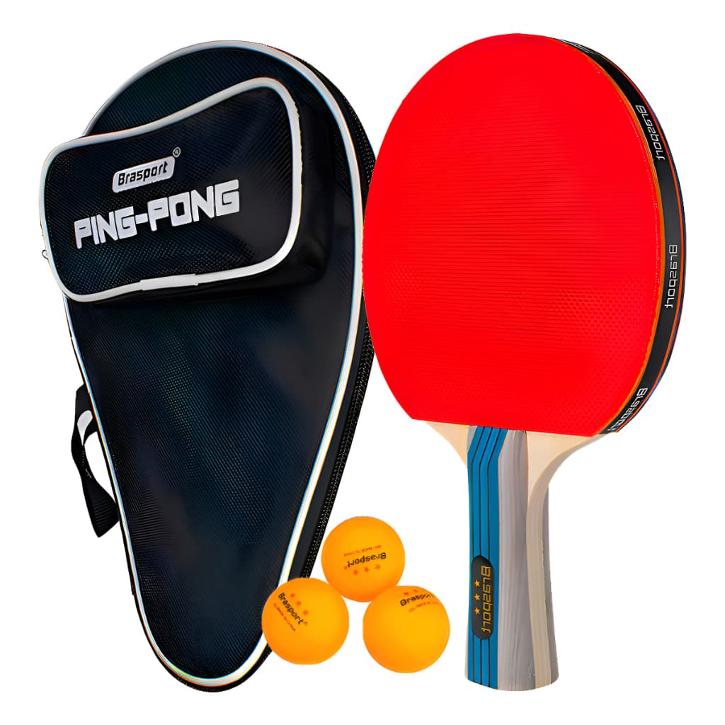 Raquete de Ping Pong Tenis De Mesa Profissional C/raqueteira