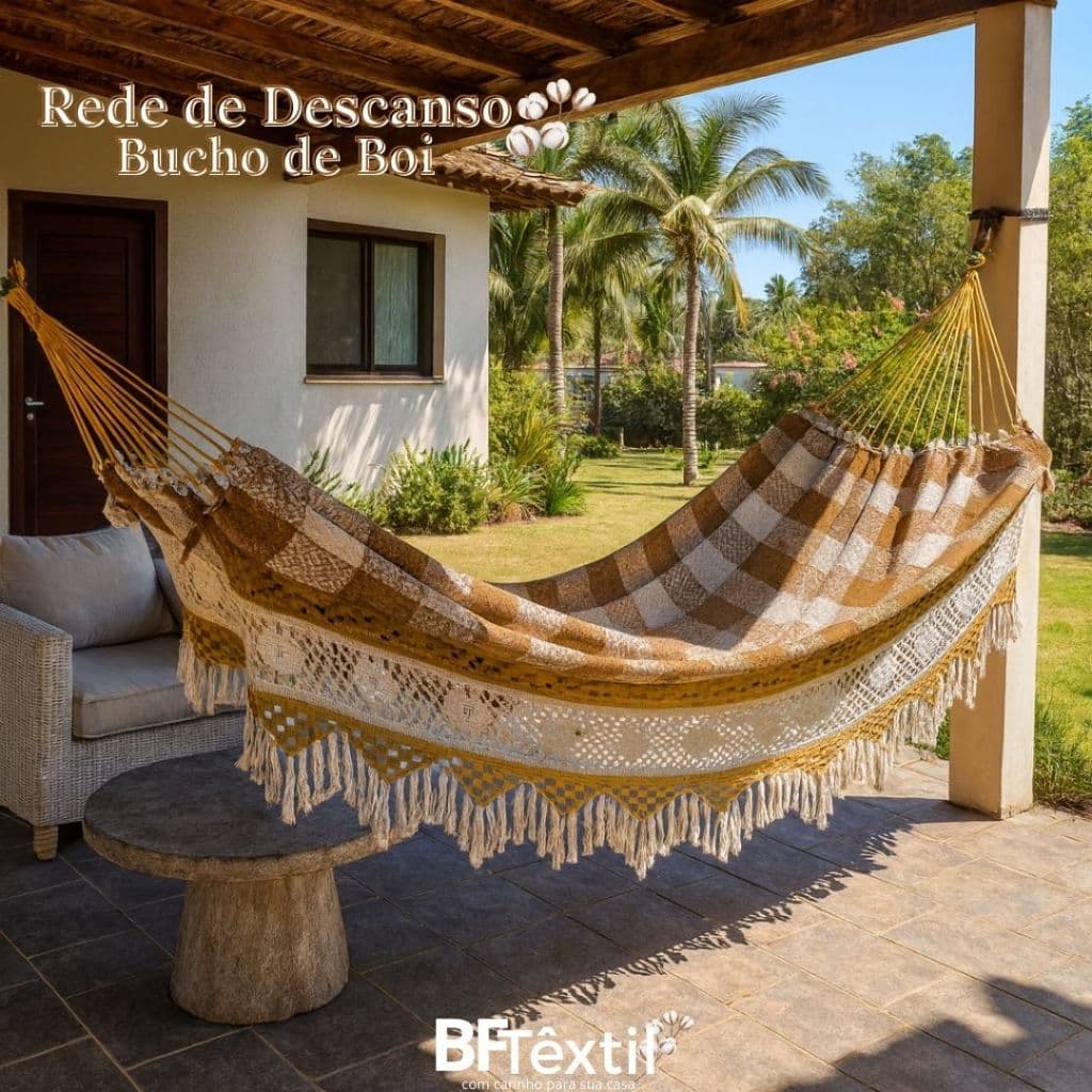 Rede De Descanso Bucho De Boi Luxo Gigante 4,5m Envio Imediato Rede de Dormir