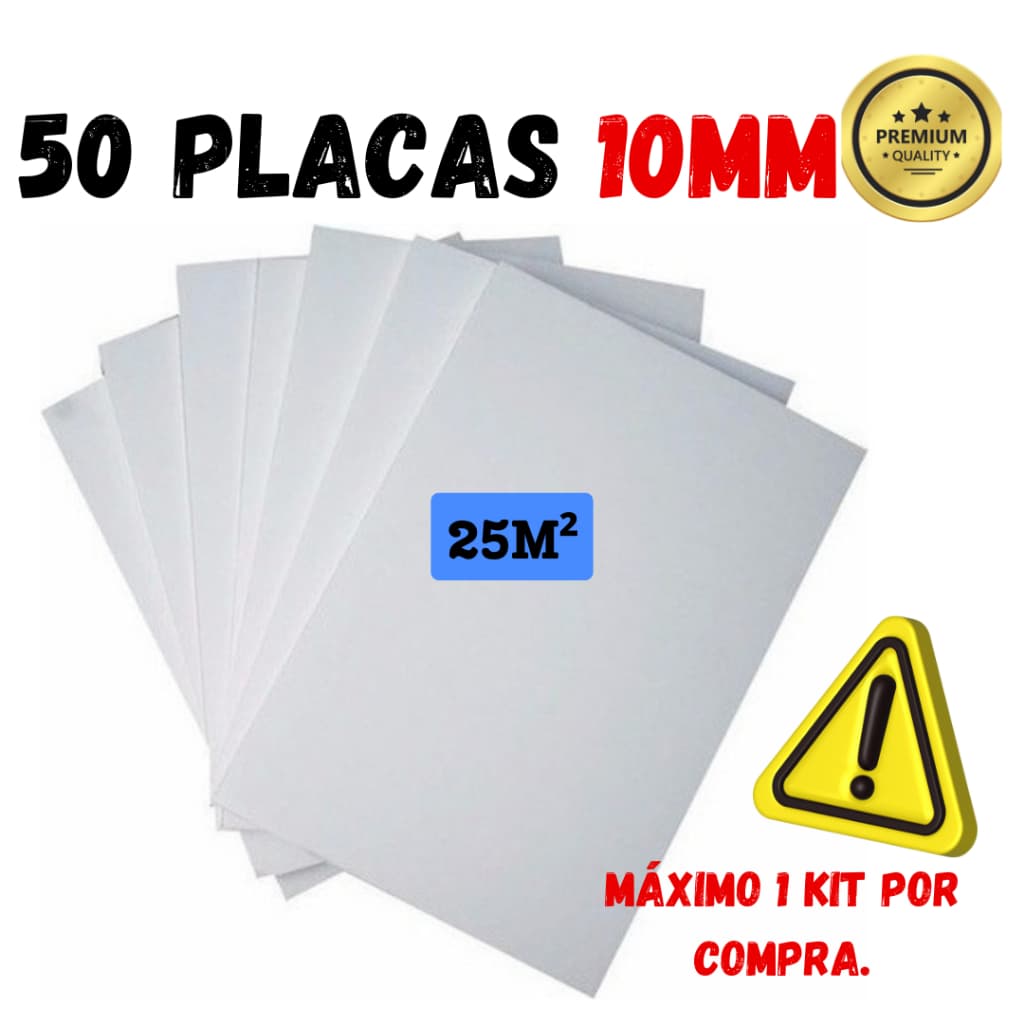 Placas Eps Antichamas Em Isopor 10mm (1cm) Para Construção Civil