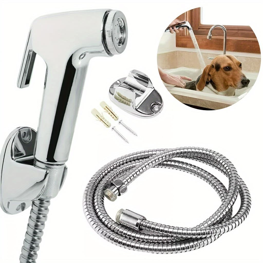 Ducha Higiênica Para Banheiro Completa Luxo Inox núcleo da válvula de cobre 1,2m Chuveirinho Privada