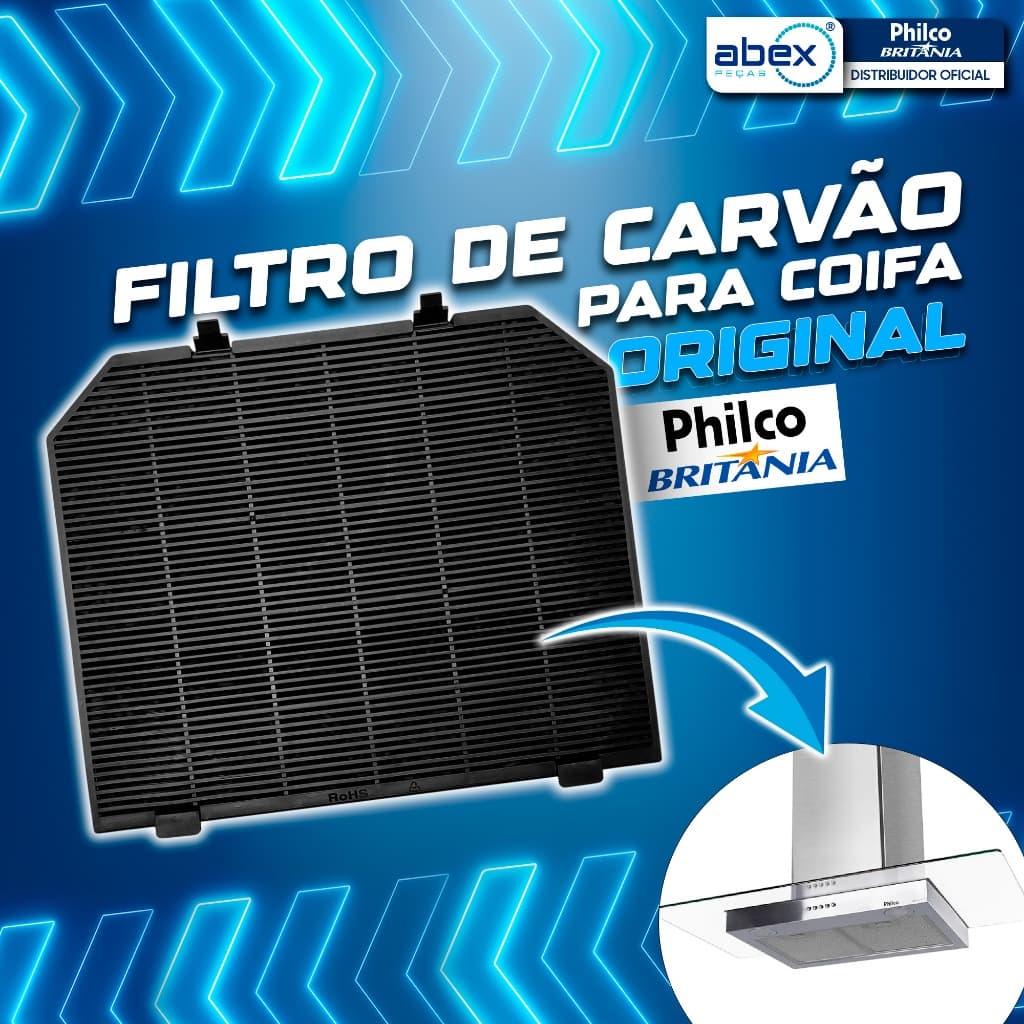 Filtro Carvão Coifa Depurador Philco PCO60 PCO90 Original