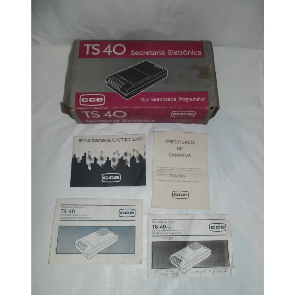 Antiga Secretaria Eletronica TS 40 da CCE - anos 90