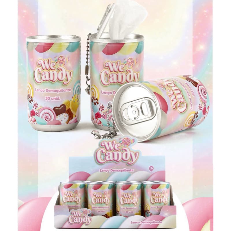 Lenço demaquilante We candy 1 com 30 lencos 5077.1.1